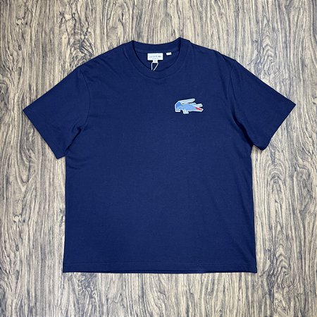 Camiseta Lacoste Big Logo TH6236 Azul Marinho