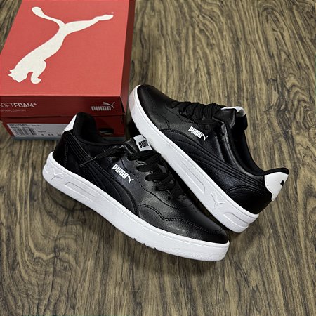 Tênis Puma Court Lally BDP Preto c/ Branco