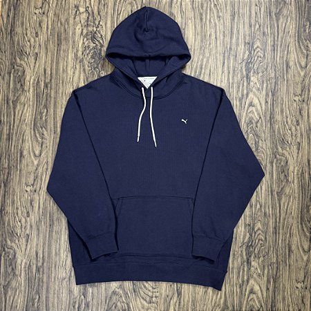 Moletom Puma Mini Logo Azul Marinho