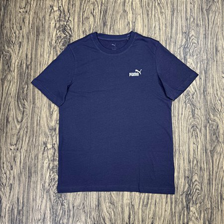 Camiseta Puma Basic Azul Marinho