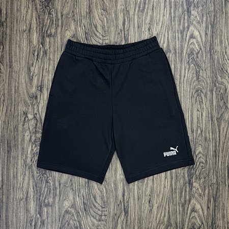 Short Puma Basic Preto Moletom