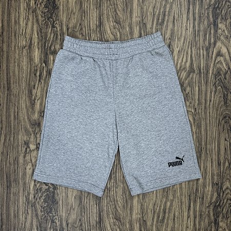 Short Puma Basic Cinza Moletom