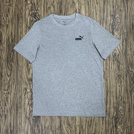 Camiseta Puma Basic Cinza