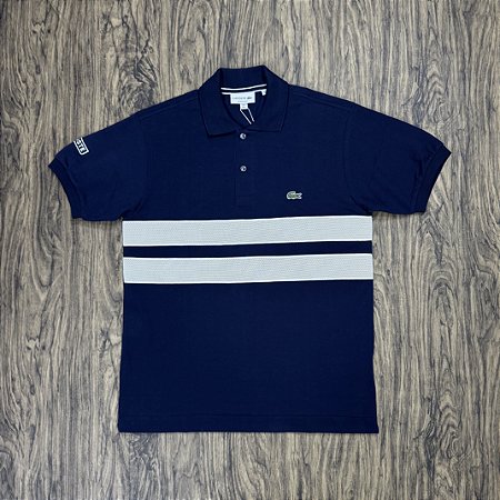 Polo Lacoste 2 Faixas 2025 Azul PH9760