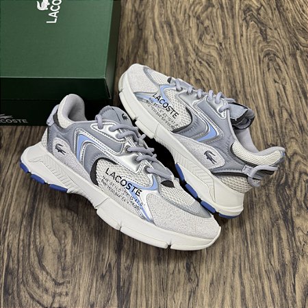 Tênis Lacoste L003 NEO Branco com Cinza
