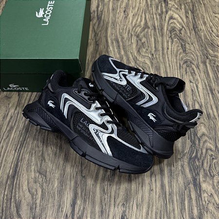 Tênis Lacoste L003 NEO Preto com Prata
