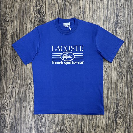 Camiseta Lacoste French TH1265 Azul Royal