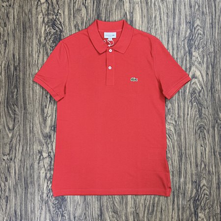 Polo Lacoste Slim Fit PH1862 Vermelha