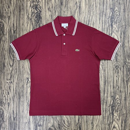 Polo Lacoste Classic Fit Vinho