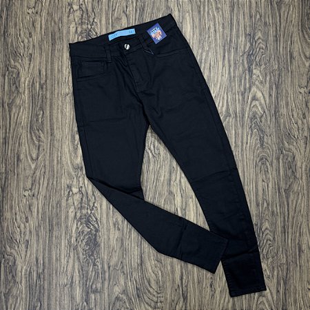 Calça City Denim Alfaiataria Preta 20002