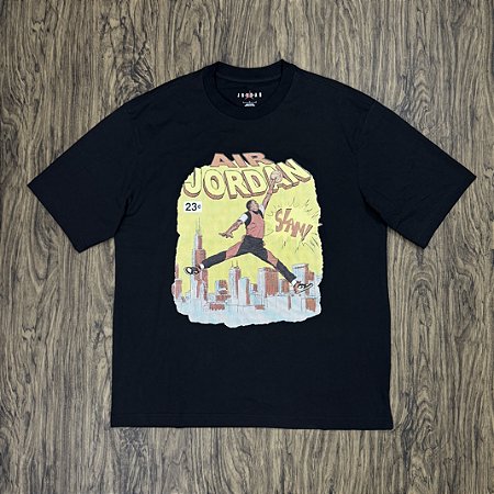 Camiseta Nike Air Jordan Comic Preta