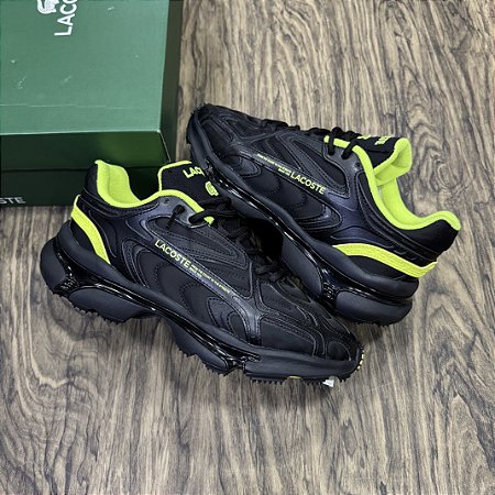 Tênis Lacoste L003 2K24 Preto com Verde