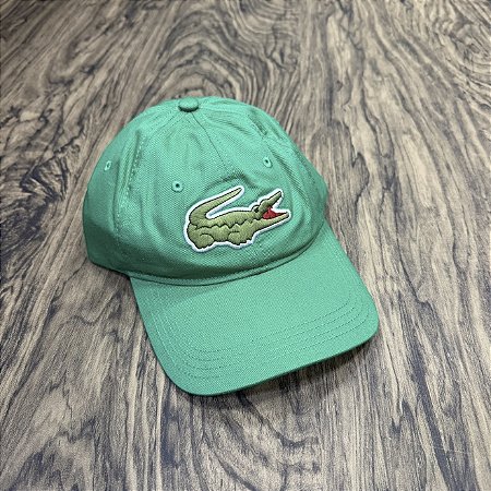 Boné Lacoste Big Croc Verde Claro