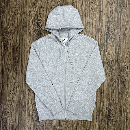 Jaqueta Nike Club Sportswear Cinza