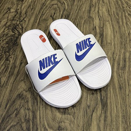 Chinelo Nike Victori Branco com Azul