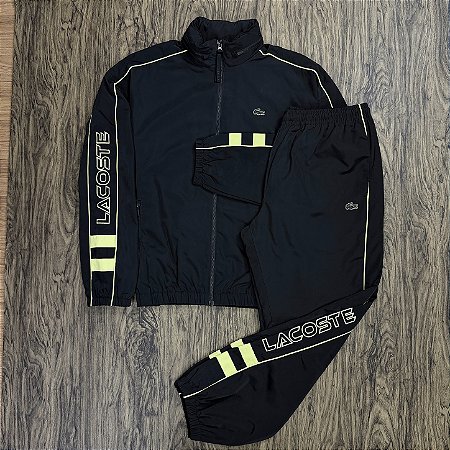Conjunto Lacoste Sport Letreiro BH1607 Preto