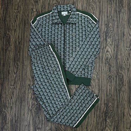 Conjunto Lacoste Monograma Verde