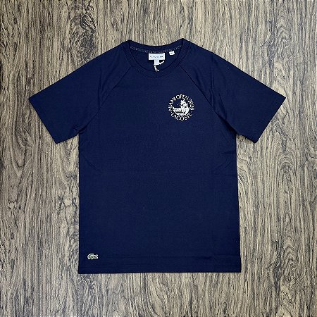 Camiseta Lacoste Miami Open Azul Marinho