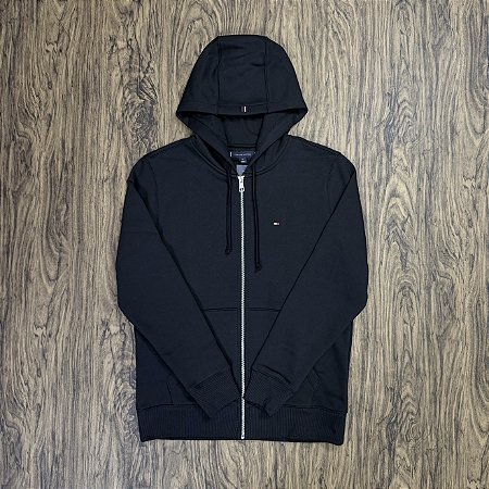 Jaqueta Tommy Hilfiger Mini Logo Preta
