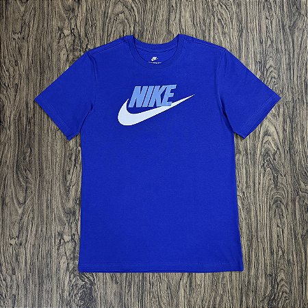 Camiseta Nike Sportswear Icon Futura Azul Royal