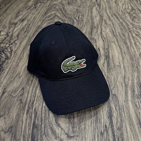 Boné Lacoste Big Croc 2025 Preto