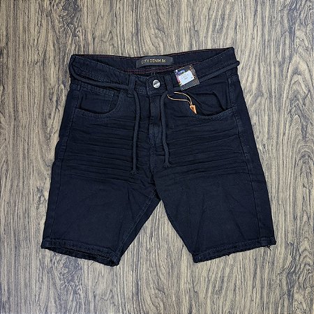 Short Jeans City Denim Preto 26926