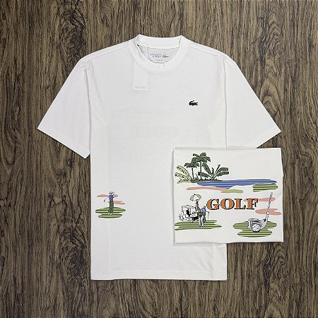 Camiseta Lacoste Sport Golfe TH0126 Branca