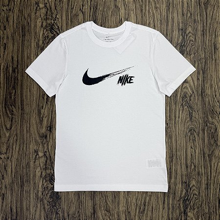 Camiseta Nike Dri-Fit Swoosh Heritage Branca