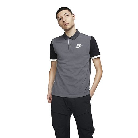Polo Nike Sportswear Cinza