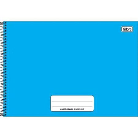 Caderno Espiral CD Cartografia e Desenho S/S PEPER AZUL 80fl