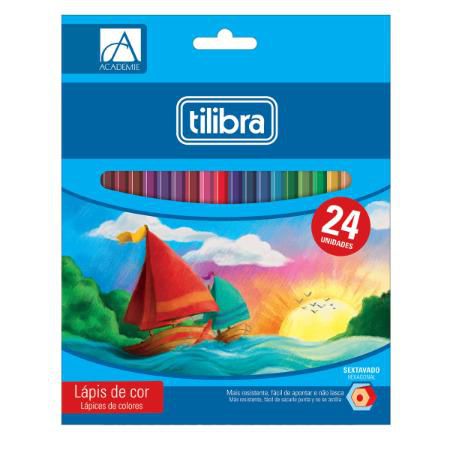 Lápis de Cor Sextavado 24 Cores Académie