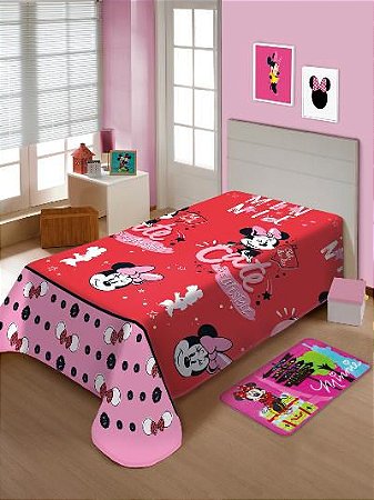 Manta soft pol. Disney juv em pvc minnie mouse