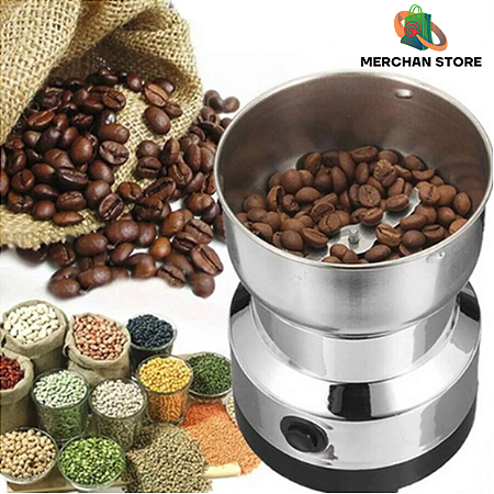 Moinho Triturador Premium Elétrico Inoxidável De Grãos e Sementes 150W 110v