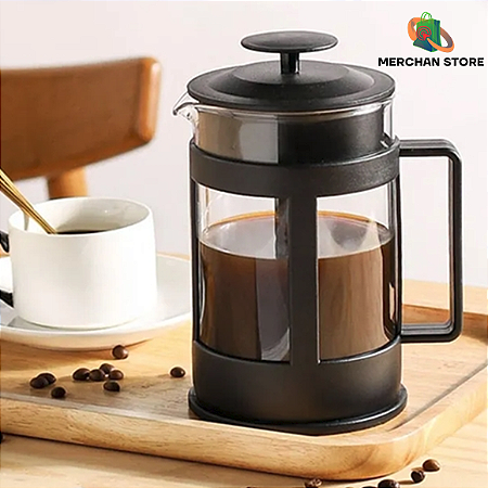 Cafeteira e Cremeira Prensa Francesa De Vidro 600ml