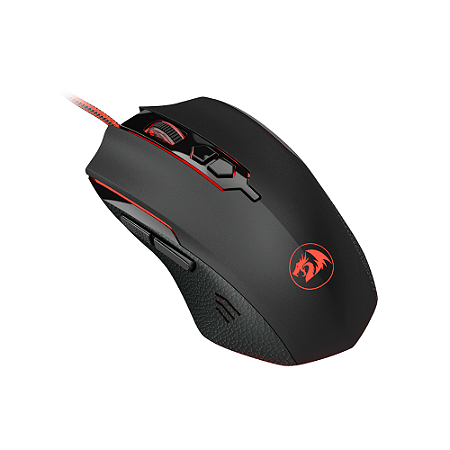 Mouse Gamer Redragon Inquisitor 2, Iluminação Vermelha, 6 Botões, 7200 DPI