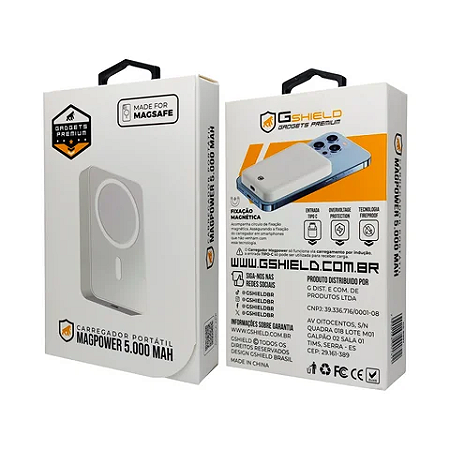 Carregador Portátil Wireless MagPower - 10.000 mAh - Gshield