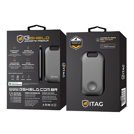 Itag - localizador Rastreador - função Airtag Buscar Apple - Chaveiro - Gshield