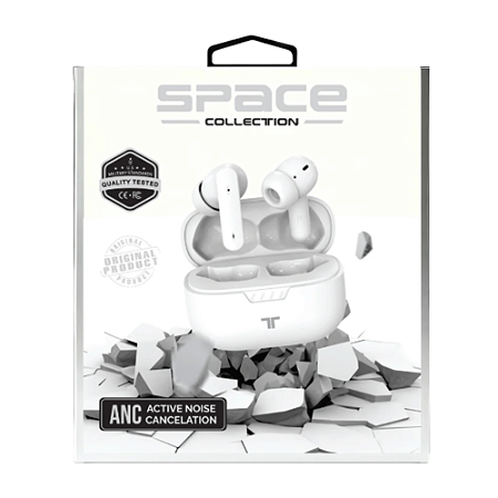 Earbuds Bluetooth Orbit - Branco - SPACE