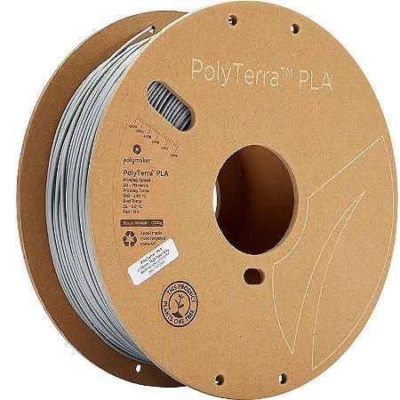 Filamento PLA Grey Fossil 1,75mm 1Kg Polyterra