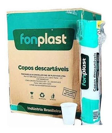 Copos Descartáveis Transparente 180ml c/100 Unidades