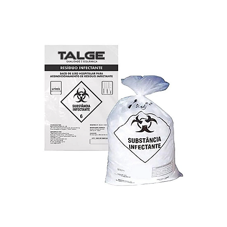 Sacos Para Lixo Hospitalar Infectante 15lt 39x58cm cx Master c/4000 Unidades