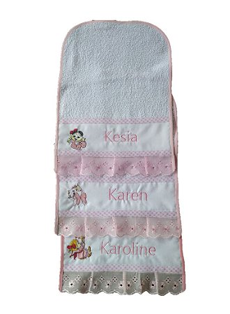 Toalhinhas - Uso diário e escolinhas - Lembranças de viagens