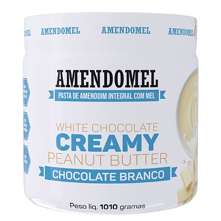 Pasta de Amendoim Amendomel 1kg - Chocolate Branco