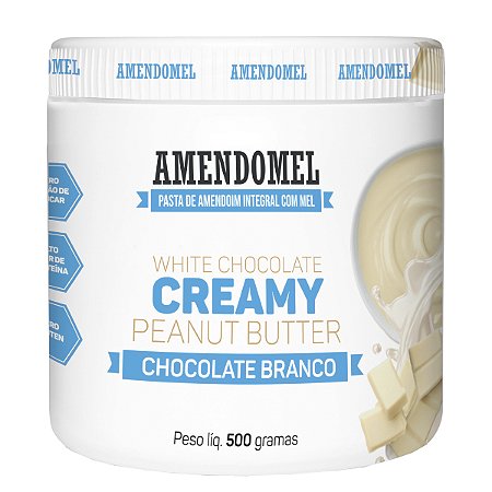 Pasta de Amendoim Amendomel 500g - Chocolate Branco