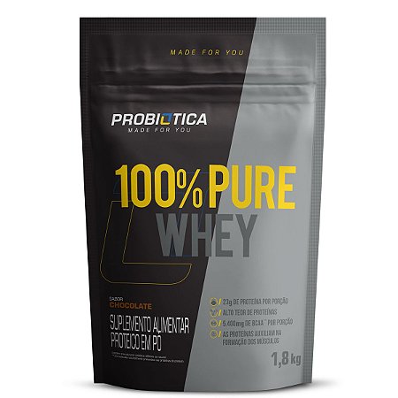 100% Pure Whey 1,8kg Refil - Probiótica