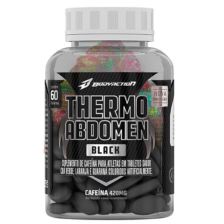 Thermo Abdomen Black 60 Comprimidos - Bodyaction