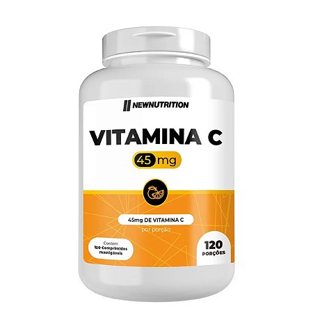Vitamina C 45mg Mastigável 120 Comprimidos - Newnutrition