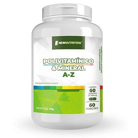 Polivitamínico E Mineral De A-z 60 Tabletes New Nutrition