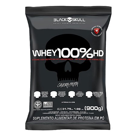 Whey Protein 100% HD Refil 900g Black Skull