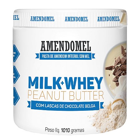 Pasta De Amendoim Amendomel Milk + Whey 1kg